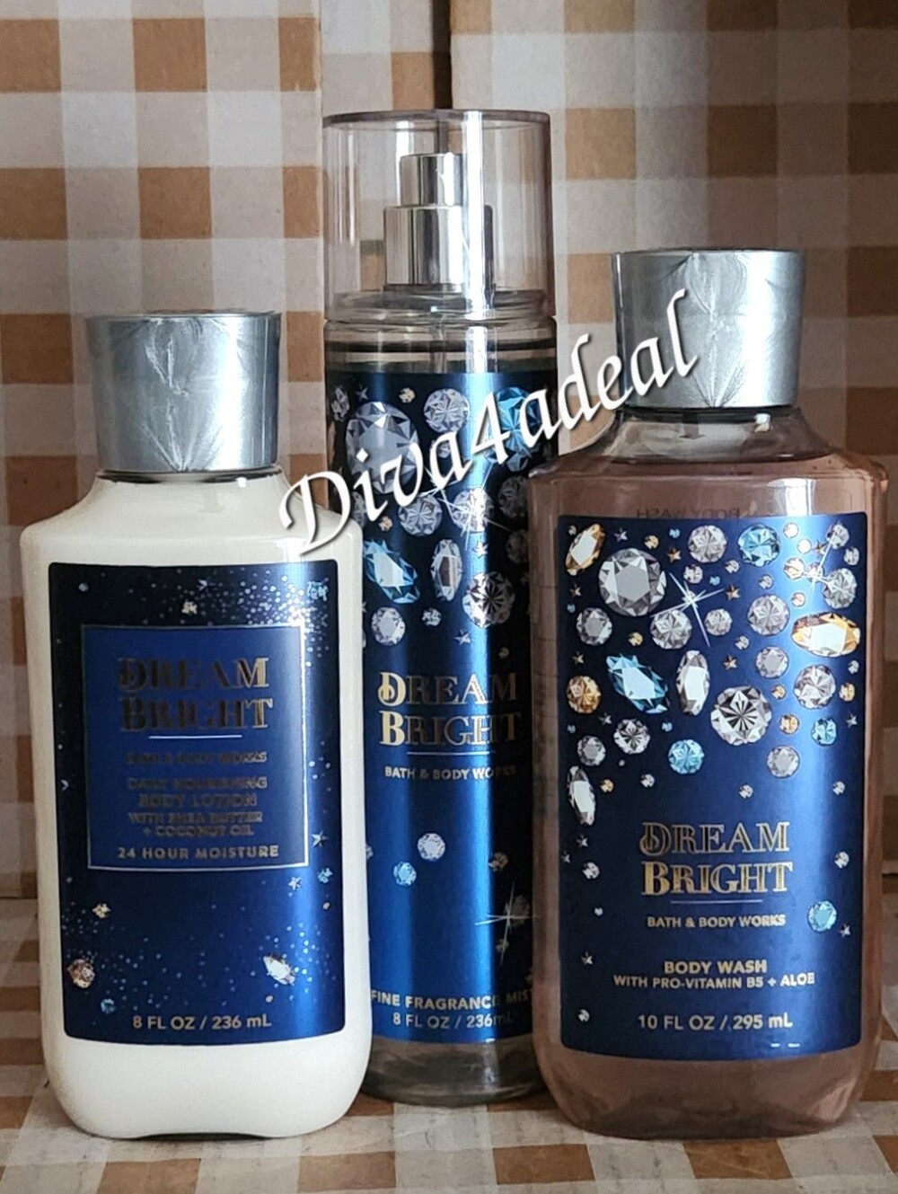 3x Bath & Body Works DREAM BRIGHT Collection Set
